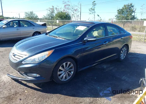 2014 Hyundai Sonata Limited z USA, uszkodzony, nr VIN 5NPEC4AC9EH833125
